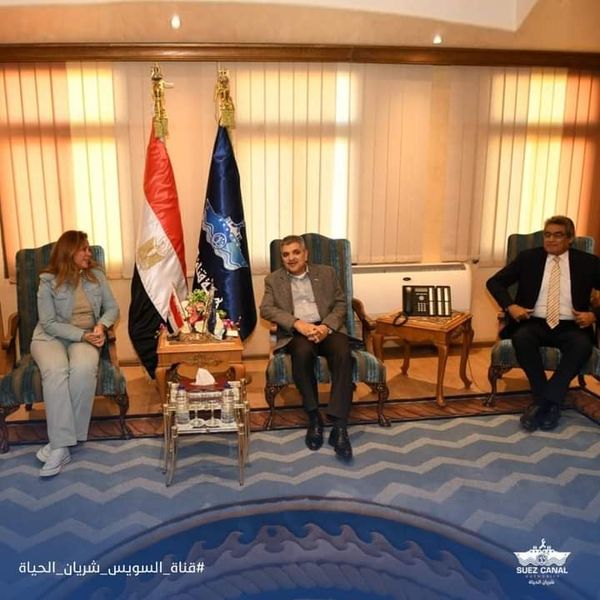 استقبل الفريق أسامة ربيع رئيس هيئة قناة السويس، اليوم السبت، الدكتورة رشا راغب المدير التنفيذي للأكاديمية الوطنية للتدريب