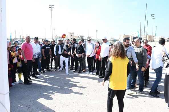 وزير الشباب والرياضة ومحافظ شمال سيناء يطلقان المبادرة القومية للياقة البدنية تحت شعار “لياقة المصريين” بمركز شباب المساعيد 