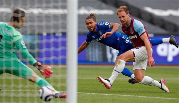 إيفرتون يفوز على وست هام بهدف نظيف في الدوري الإنجليزي.