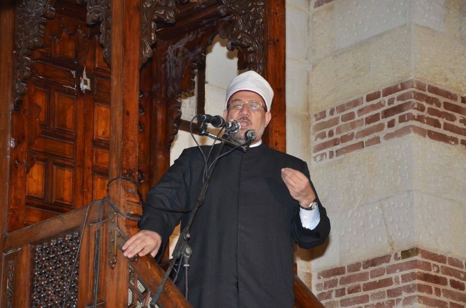 وزير الأوقاف خلال خطبة الجمعة من 