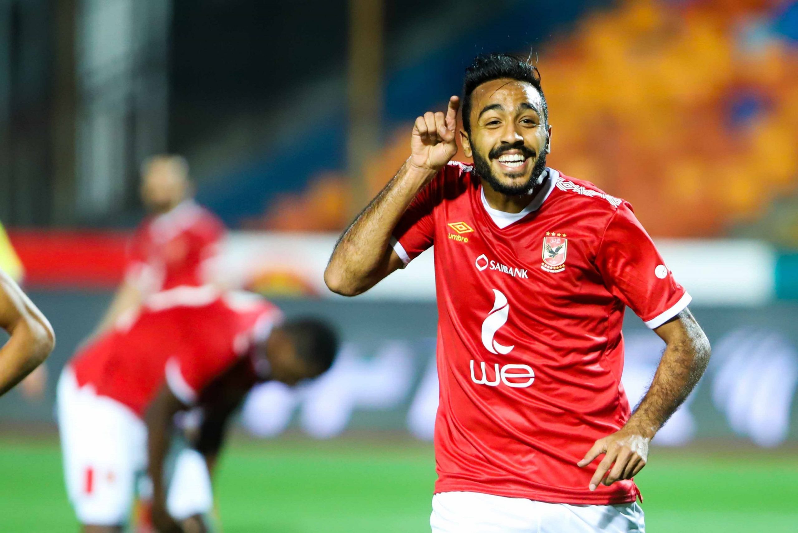 الأهلي يعلن إصابة كهربا بفيروس كورونا.