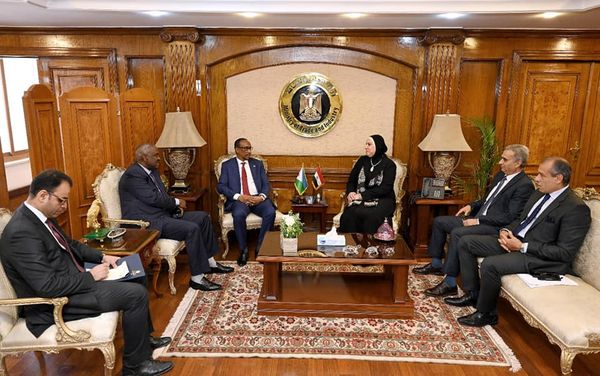 وزيرة التجارة والصناعة ونظيرها الجيبوتي يبحثان سبل تنمية وتطوير معدلات التجارة البينية والاستثمارات المشتركة