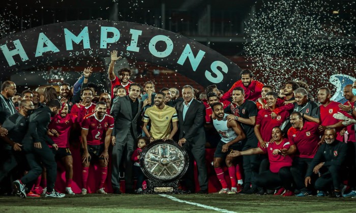 القناة الناقلة لإحتفالية الأهلي بدرع الدوري بعد مباراة جورماهيا.