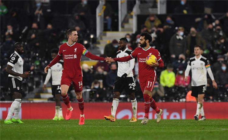 ترتيب هدافي الدوري الإنجليزي بعد هدف محمد صلاح في مباراة ليفربول وفولهام.