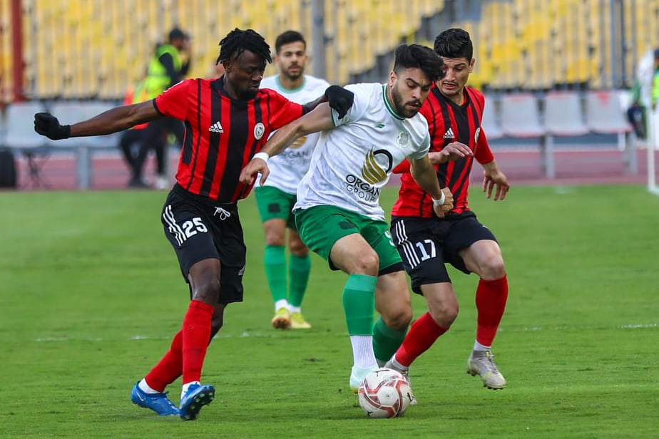 المصري يقع في فخ التعادل مع الداخلية في الثواني الأخيره في المباراه بالدوري.