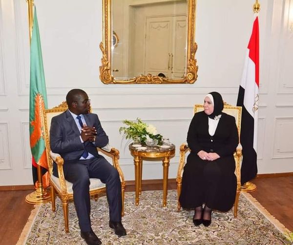 وزيرة التجارة والصناعة تبحث مع نظيرها الزامبي سبل تعزيز التعاون الاقتصادي المشترك بين البلدين خلال المرحلة المقبلة