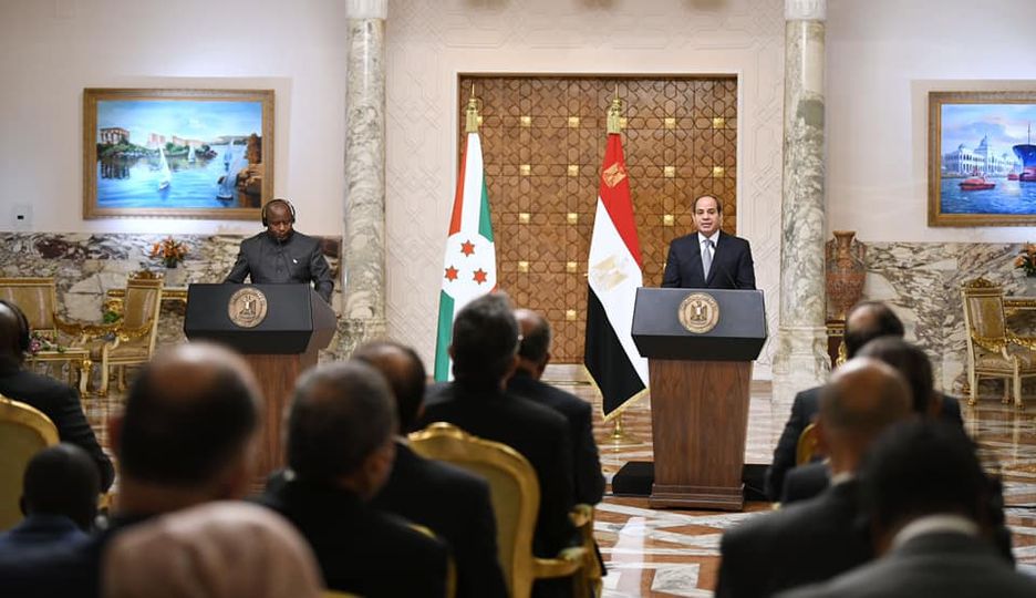 كلمة السيد الرئيس عبد الفتاح السيسي خلال المؤتمر الصحفي المشترك مع السيد إيفاريست ندايشيمي رئيس جمهورية بوروندي أخي العزيز فخامة الرئيس/ إيفاريست ندايشيمي،                       