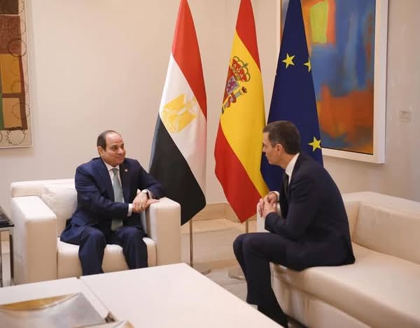 التقى السيد الرئيس عبد الفتاح السيسي، اليوم في العاصمة الأسبانية 