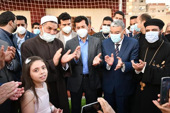 وزير الشباب ومحافظ المنيا يفتتحان تطوير نادي مغاغة