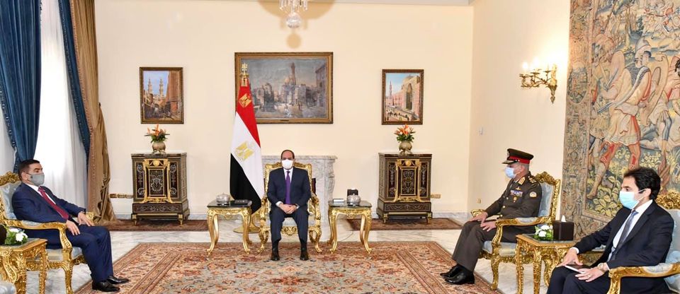 استقبل السيد الرئيس عبد الفتاح السيسي اليوم السيد الفريق جمعة عناد سعدون، وزير دفاع جمهورية العراق، وذلك بحضور الفريق أول محمد زكى وزير الدفاع والإنتاج الحربي.