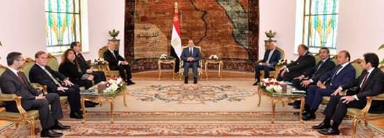 استقبل السيد الرئيس عبد الفتاح السيسي اليوم السيد 
