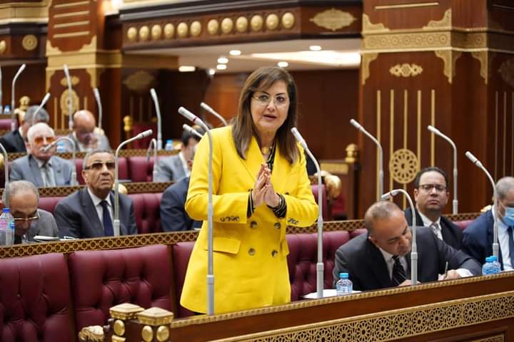  خلال مشاركتها باجتماع مناقشة تقرير لجنة الشئون المالية والاقتصادية والاستثمار بمجلس الشيوخ: وزيرة التخطيط والتنمية الاقتصادية: الخطة تهدف إلى توسيع الطاقة الاستيعابية لسوق العمل لتصل إلى 900 ألف فرد