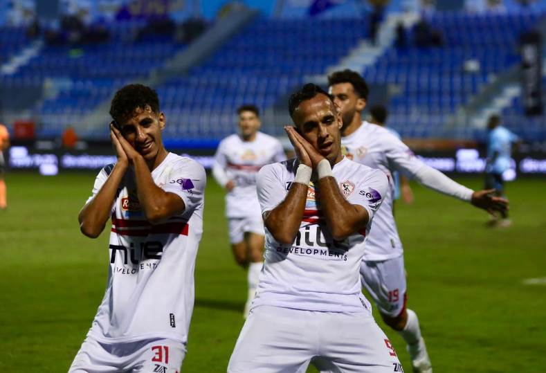 الزمالك يكتسح غزل المحلة برباعيه نظيفه في دوري نايل.