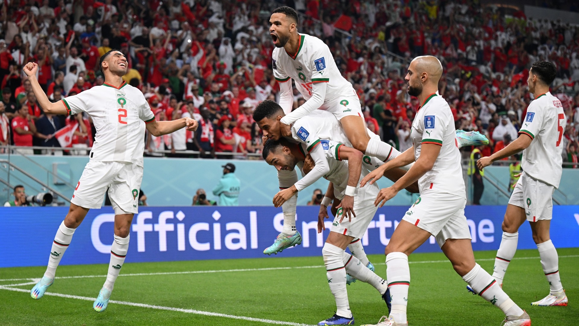المغرب تكتسح كندا بثنائية وتتصدر المجموعة وتتأهل للدور ال 16 للمره الثانيه في تاريخها في كأس العالم قطر 2022.