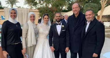 نور حسين لاعبة التايكوندو تحتفل بعقد قرانها.