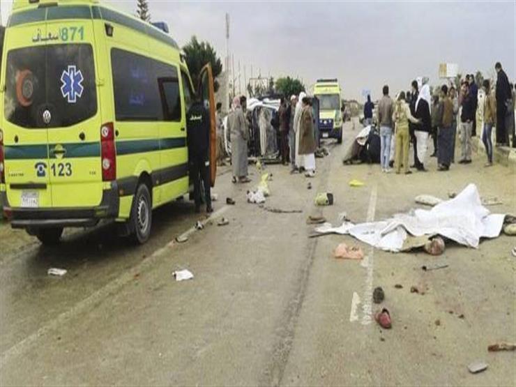 مصرع وإصابة 8 فى حادث انقلاب سيارة بالإسكندرية
