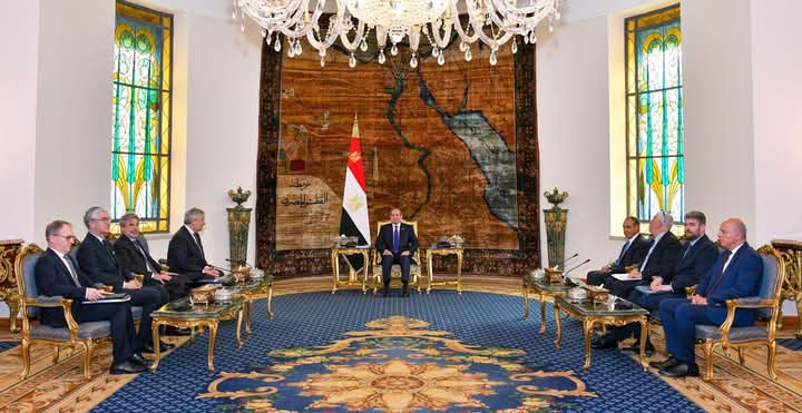 استقبل السيد الرئيس عبد الفتاح السيسي، اليوم، السيد أنطونيو تاياني نائب رئيس مجلس الوزراء ووزير الشئون الخارجية والتعاون الدولي الإيطالي