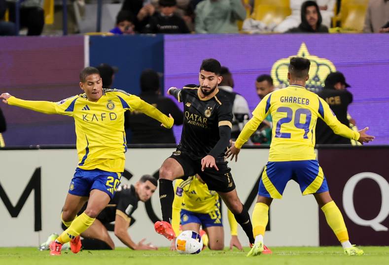 السد القطري يفوز على النصر السعودي بثنائية مقابل هدف في دوري أبطال آسيا.