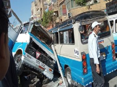 مصرع 4 وإصابة 11 فى حادثتى تصادم بالمنشاة بسوهاج
