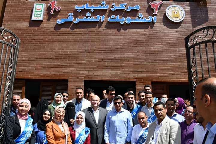  وزير الرياضة يتفقد مركزى شباب الصف والشوبك الشرقى بعد تطويرهما ضمن مبادرة 