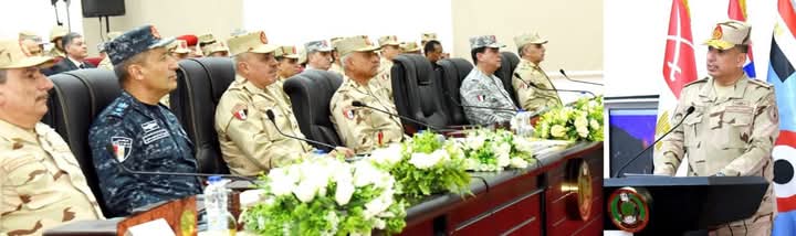 الفريق أول / عبد المجيد صقر القائد العام للقوات المسلحة وزير الدفاع والإنتاج الحربى يشهد تنفيذ المرحلة الرئيسية لمشروع مراكز القيادة التعبوى لقوات الدفاع الجوى والقوات الجوية ...