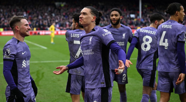 ليفربول يفوز على نوتنجهام بهدف نظيف في الدوري الإنجليزي.